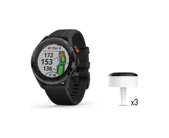 Garmin Approach S62 Viedpulksteņa un CT10 sensoru komplekts, Melns