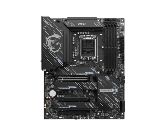 Mainboard MSI Intel Z890 LGA1851 ATX Memory DDR4 Memory slots 4 1xPCI-Express 4.0 1x 2xPCI-Express 4.0 4x	 1xPCI-Express 5.0 16x 4xM.2 1xHDMI 1xDisplayPort 4xUSB 2.0 3xUSB 3.2 1xUSB-C 1xUSB-C w/Thunderbolt 1xPS/2 1xRJ45 3xAudio port Z890GAMINGPLUSWIFI Mātes plates