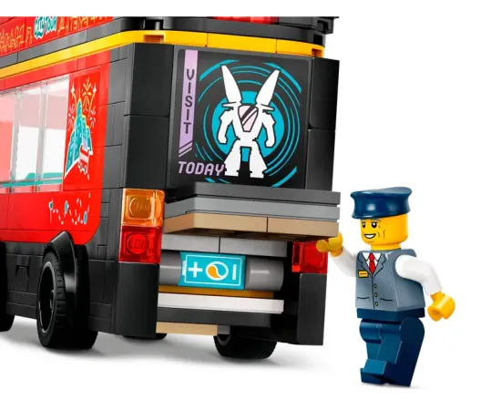 LEGO Sarkans divstāvu ekskursiju autobuss (60407)