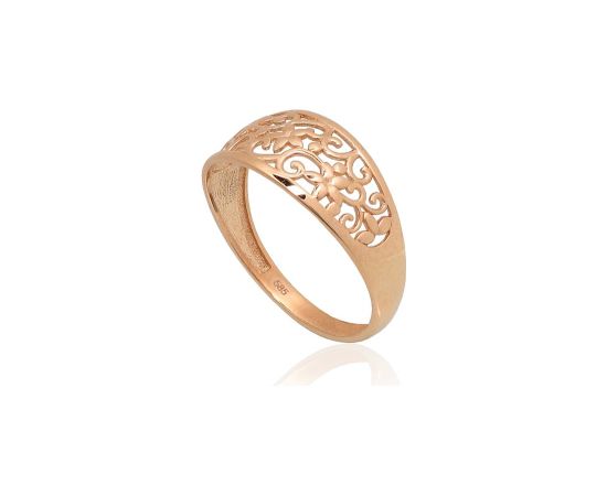 Zelta gredzens #1101193(Au-R), Sarkanais Zelts 585°, Izmērs: 20, 1.82 gr. Sieviešu