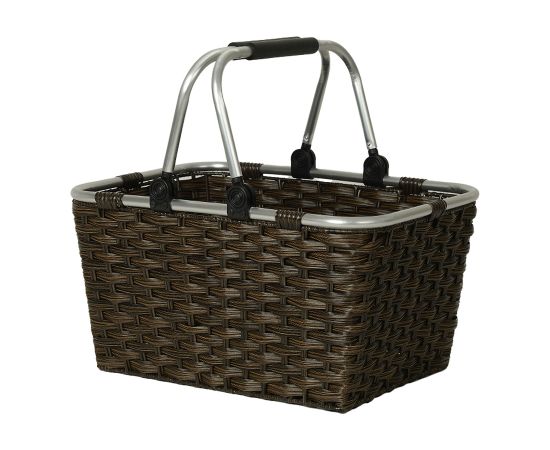 Shopping basket LIDO RIO 43x30xH24cm, dark brown