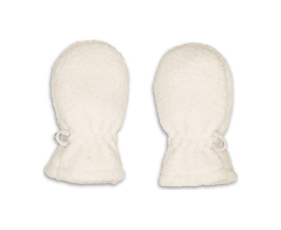 Lodger Mittens Teddy bērnu cimdiņi, Cloud Dancer, 0-12m - MTT 101_0-12