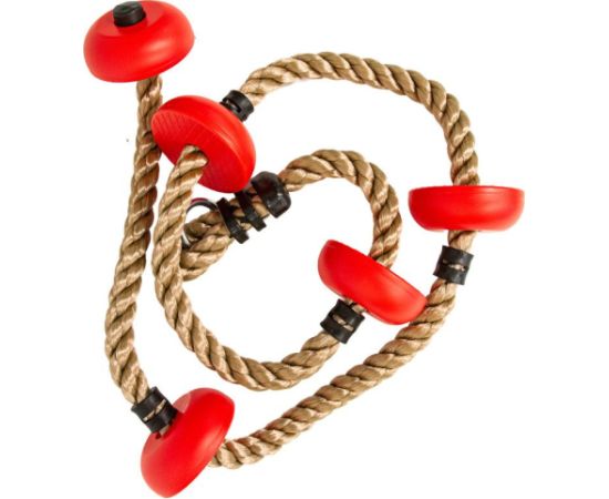 4IQ Kāpšanas virve ar burbuļiem, sarkana Šūpoles