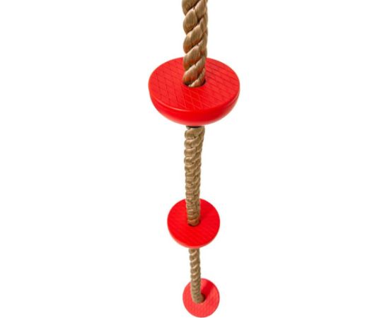 4IQ Kāpšanas virve ar burbuļiem, sarkana Šūpoles