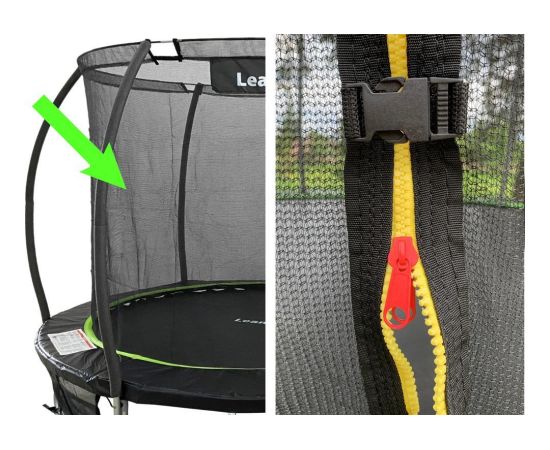 Lean Sport Siatka Wewnętrzna do Trampoliny Sport Max 12ft Zielona