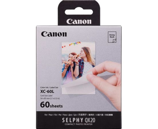 Canon photo paper + ink cartridge XC-60L 54x85mm 60 sheets