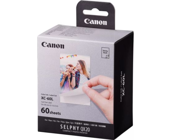 Canon photo paper + ink cartridge XC-60L 54x85mm 60 sheets