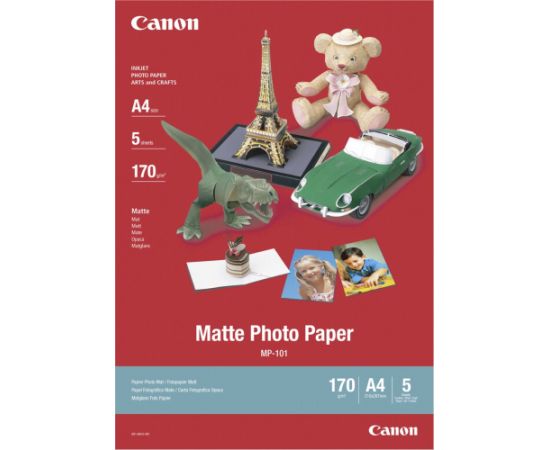 Canon fotopapīrs MP-101 A4, matēts, 170g 5 lapas