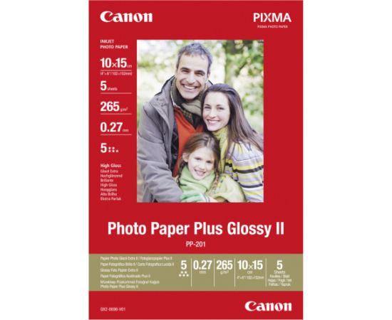 Canon фотобумага PP-201 10x15 Glossy II 275 г 5 листов