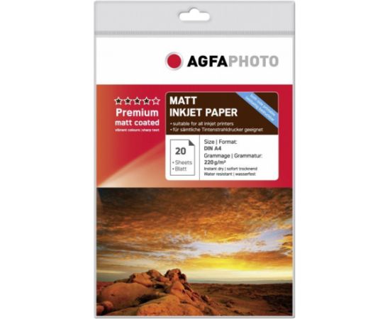 AgfaPhoto photo paper A4 Premium Double Matt 220g 20 sheets