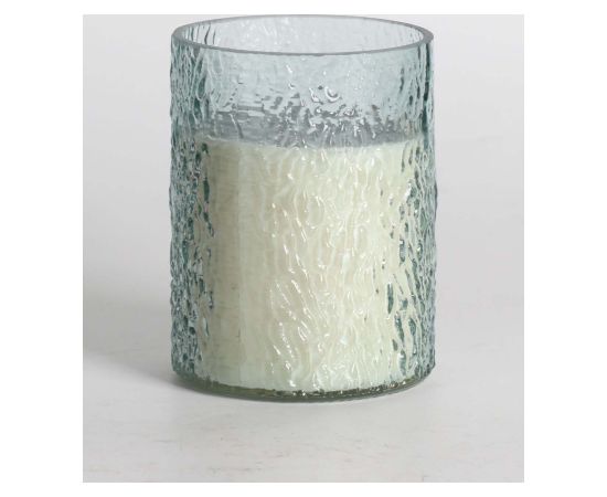 Scented candle in glass NATURE GREEN H13cm, Southern Night