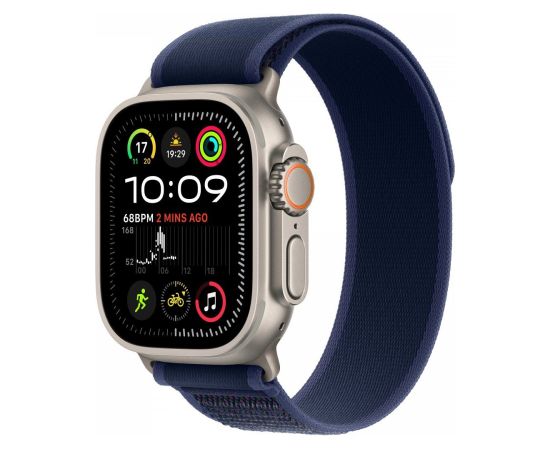 Apple Watch Ultra 2 Viedpulkstenis 49mm / GPS / Cellular / Natural Titanium / Blue Trail Loop / M-L
