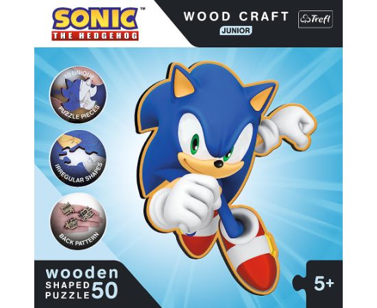 TREFL SONIC Пазл из дерева Соник 50 шт.