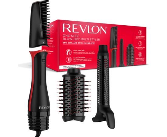 Revlon RVDR5333E hair styling tool Multistyler Warm Black, Red 1100 W 2.5 m Matu fēni