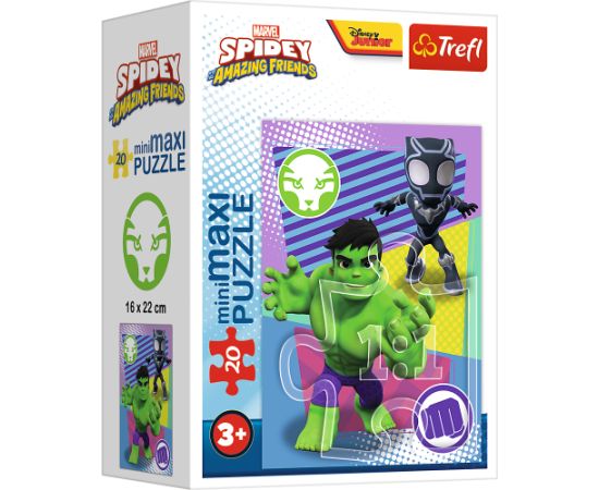 TREFL SPIDER-MAN Mini Maxi puzle Spidey, 20 gab. Puzles TREFL SPIDER-MAN Mini Maxi puzle Spidey, 20 gab. Puzles
