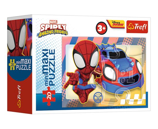 TREFL SPIDER-MAN Mini Maxi puzle Spidey, 20 gab. Puzles TREFL SPIDER-MAN Mini Maxi puzle Spidey, 20 gab. Puzles