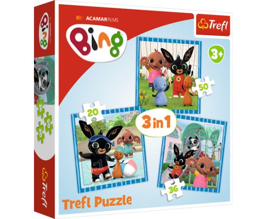 TREFL BING Комплект пазлов 3в1