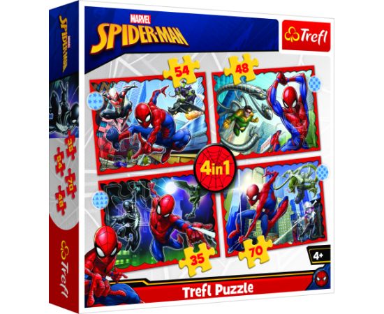 TREFL SPIDER-MAN Комплект пазлов Человек-паук (4 in 1)