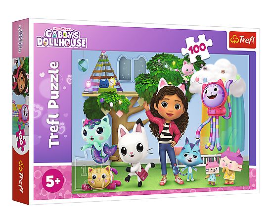 TREFL GABBY´S DOLLHOUSE Пазл Кукольный домик Габби, 100 шт.