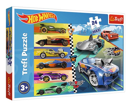 TREFL HOT WHEELS Puzle, 24 gab.
