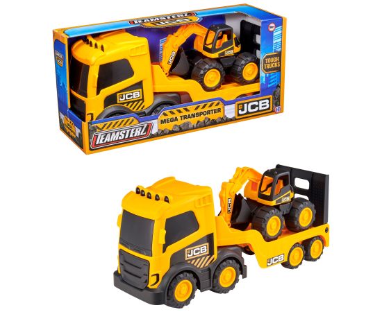 Teamsterz JCB Kravas automašīnas komplekts ar ekskavatoru, 36 cm