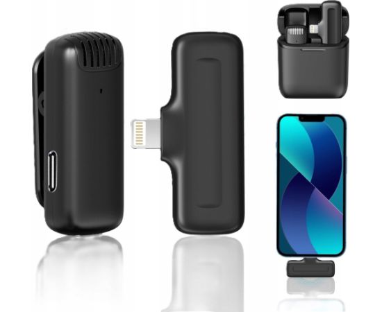 Mikrofon Ulanzi Mikrofon Bezprzewodowy 20m Krawatowy Apple Lightning do Iphone Ulanzi J11 / 3133 Mikrofoni