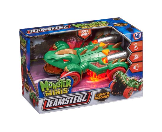 TEAMSTERZ Mighty Machine машинка со звуком и освещением, Динозавр, 12,5 cm
