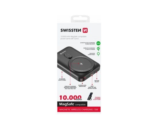 Swissten Power Bank PD 20W (совместим с MagSafe) 10000mAh