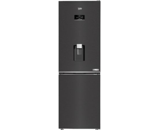 Beko B5RCNA365HDXBR ledusskapis 187cm NF ūdens disp., Dark Inox