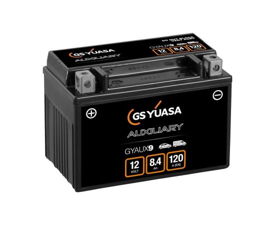 8.4Ah 120A akumulators papild. YUASA AGM 151x87x106+- 12V