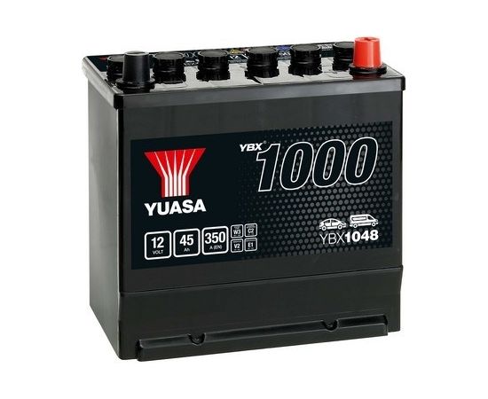 45Ah 350A  AKUMULATORS YUASA YBX1048 220x135x225-+ 12V
