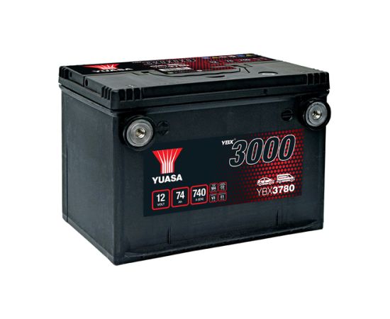 74Ah 740A  AKUMULATORS YUASA YBX3780 260x183x185+-  USA
