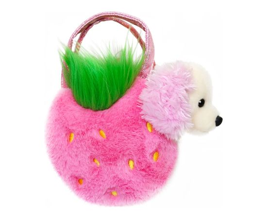 AURORA Fancy Pals Mīkstā rotaļlieta Strawberry poodle in a bag, 20 cm