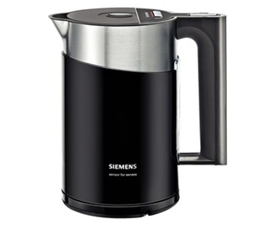 SIEMENS TW86103P With electronic control, Stainless steel, Black, 2400 W, 360° rotational base, 1.5 L