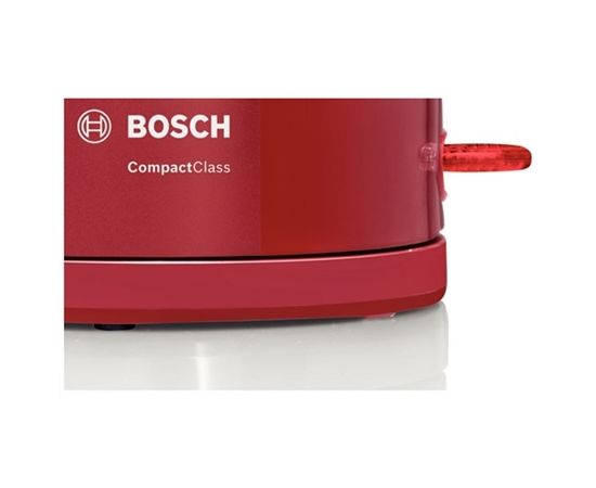 Bosch TWK3A014 Standard kettle, Plastic, Red, 2400 W, 360° rotational base, 1.7 L