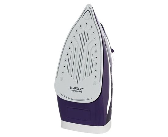 Scarlett Iron SC-SI30K16  Purple, 2400 W, Steam, Continuous steam 40 g/min, Steam boost performance 120 g/min, Auto power off, Anti-scale system, Vertical steam function, Water tank capacity 300 ml