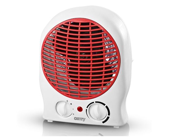 Camry CR7706R Fan heater, 1000/2000W, White/Red