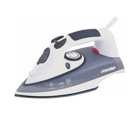 Iron Mesko MS 5016  Grey/White, 2000 W, With cord, Anti-scale system, Vertical steam function