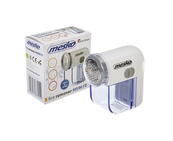 Mesko Lint remover MS 9610 White, AAA batteries