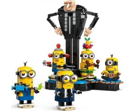 LEGO Minions Gru un Minions izgatavoti no LEGO klucīšiem (75582)