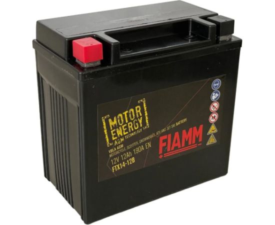 11.2Ah 200A Fiamm AGM Moto akumulators 150x87x145mm Akumulatori