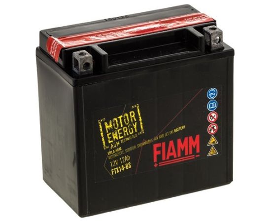12Ah 190A Fiamm AGM(CP) Moto akumulators 150x87x145mm Akumulatori