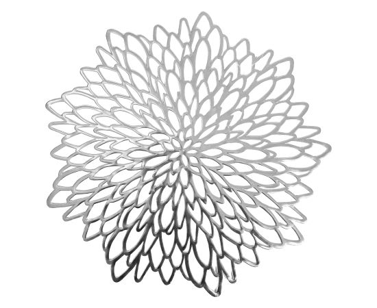 Персонник FIORE, D38см, серебряный