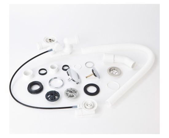 Villeroy & Boch vannas sifons, plastmasa, balts/hroms Sifoni