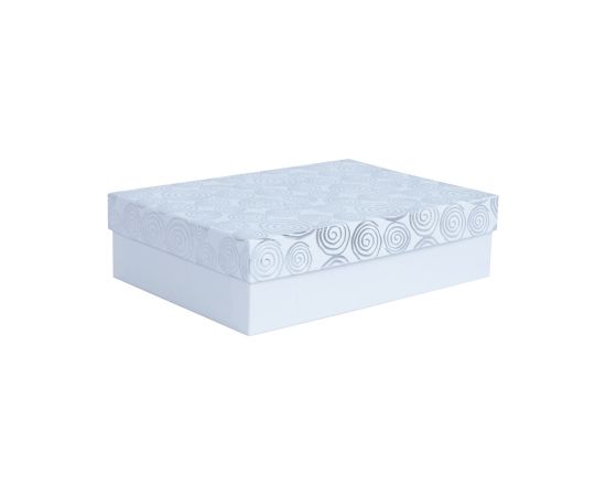 Box ELSA-9, with a lid kuld/hõbe, white