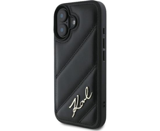 Karl Lagerfeld Quilted Signature Защитный Чехол для Apple iPhone 16 Plus