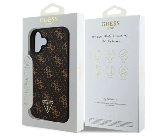 Guess New 4G Triangle Защитный Чехол для Apple iPhone 16 Plus
