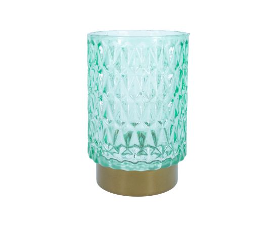LED gaismeklis WINGS AMBER H13cm seagreen, ar taimeri