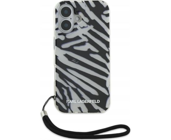 Karl Lagerfeld IML Zebra Pattern & Cord Защитный Чехол для Apple iPhone 16