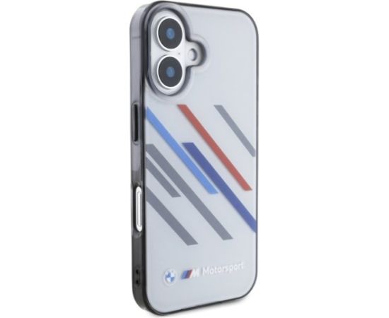 BMW Motorsport IML Random Stripes Aizsargapvalks Priekš Apple iPhone 16 Plus